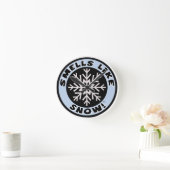 Les odeurs aiment la neige ! Horloge ! (Maison)