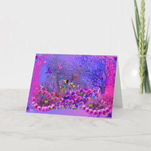 Les Oiseaux Dans La Carte De Voeux Bush