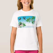 Les Oiseaux Dans Un T-shirt Arbre (Devant)