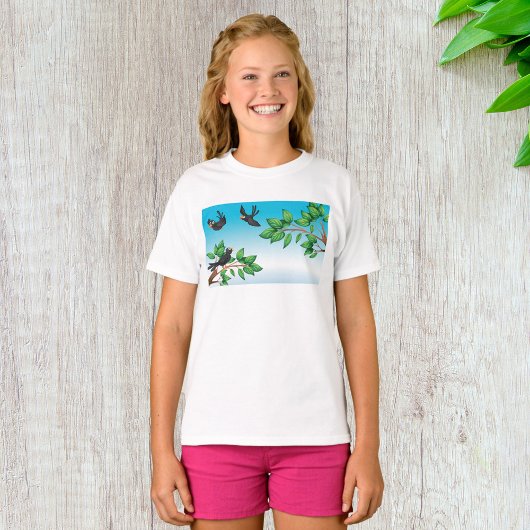 Les Oiseaux Dans Un T-shirt Arbre