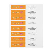 Les oiseaux mignons se parent de étiquettes de adr (Feuille)