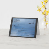 les oiseaux ne demeurent pas carte (Fleur jaune)