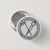 Les Olympiens ! Symbole Hephaistos / Vulcan badge (Devant & derrière)