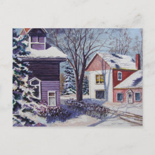 Les ombres de la carte postale hivernale