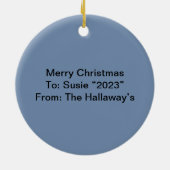 Les ornements Cardinaux de Noël, (Dos)