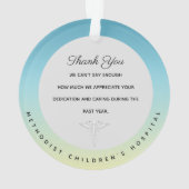 Les ornements de Noël à thème du docteur Médicale (dos)