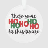 Les ornements de Noël amusants - Ho's In This Hous (dos)