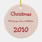 Les ornements de Noël du 1er bébé (Dos)