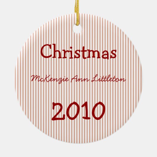 Les ornements de Noël du 1er bébé (Dos)