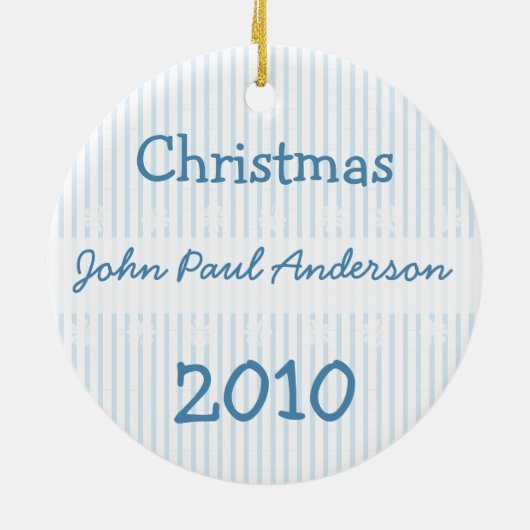 Les ornements de Noël du 1er bébé (Dos)