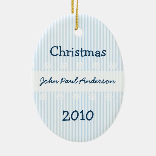 Les ornements de Noël du 1er bébé (Dos)