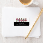 Les ours de Noël Adresse Étiquettes (En situation)