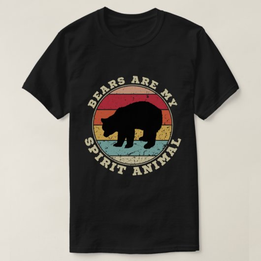 Les ours sont mon esprit animal T-shirt (Design devant)