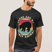 Les ours sont mon esprit animal T-shirt (Devant)