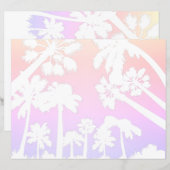 Les palmiers pastel écrivent du papier (Devant / Derrière)