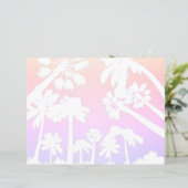 Les palmiers pastel écrivent du papier (Debout devant)