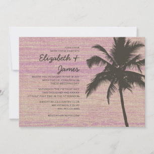 Les palmiers rustiques brulent les invitations aux