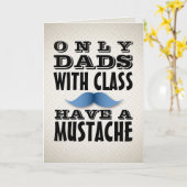 Les papas avec classe ont une carte amusante Moust (Fleur jaune)