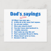 Les papas, la carte postale (Devant)