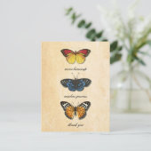Les Papillons Bedankt Briefkaart (Staand voorkant)