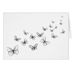 Les papillons dansent à travers la page