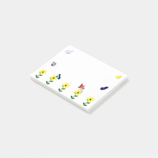 Les papillons et les notes Post-it® des fées (Incliné)