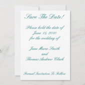 Les Papillons Sauvegardent La Date Invitation (Dos)