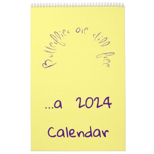 Les papillons sont toujours libres - un Calendrier (Protection)