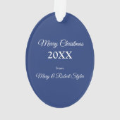 Les parents Bénédiction de Noël Manger sur le bleu (dos)