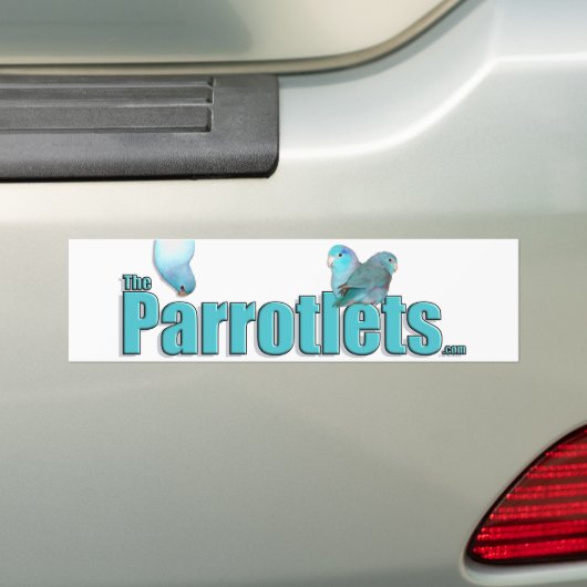 Les Parrotlets Pacific Blue Parrotlets Art Sticker (En voiture)