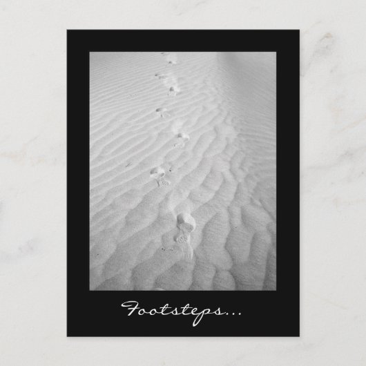 Les pas... Carte postale (Devant)