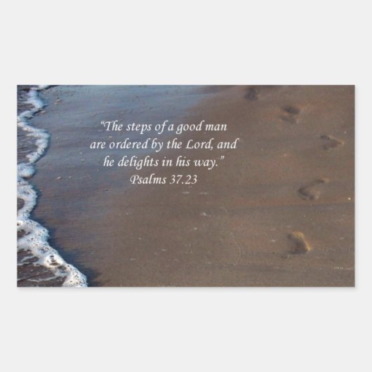 "Les pas d'un bon homme" Empreintes Sticker Ocean (Devant)