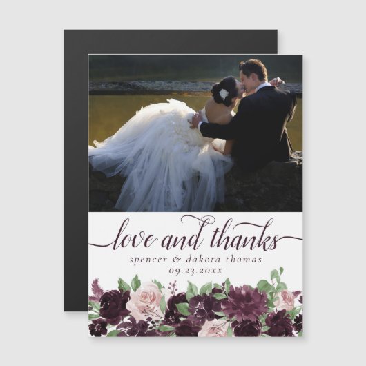 Les passions de Moody | Magnet de Merci violet spe (Devant / Derrière)