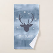 Les Patters de Christmas Blue ID861 (Serviette à main)