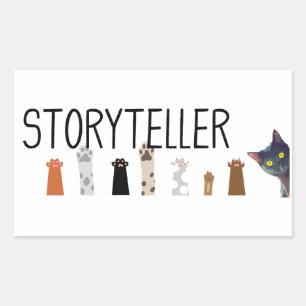 Les pattes de narration au travail - autocollant d