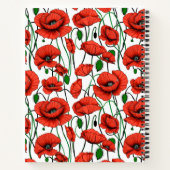Les pavois rouges dans un champ sur le journal bla (Dos)