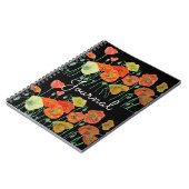 Les pavots à fleurs Red Orange Poppy Journal de l' (Côté gauche)