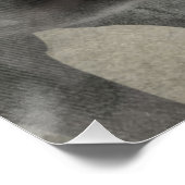 Les pavots et le friésien - Poster (Coin)