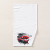 "Les pavots rouges" (Serviette à main)