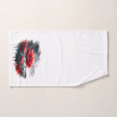 "Les pavots rouges" (Serviette à main)