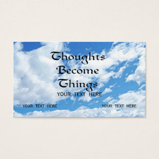 Les pensées deviennent des choses Carte Thématique