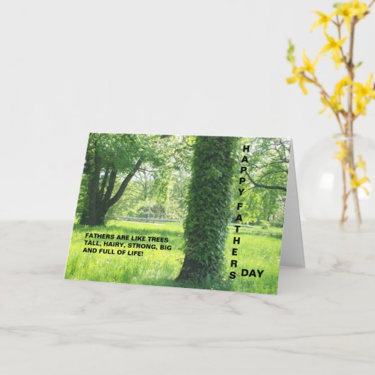 LES PÈRES SONT COMME LA CARTE D'ARBRES (Fleur jaune)