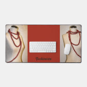Les perles rouges fashionista sur la mode Mannequi (Clavier et souris)