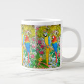 Les perroquets de Macaw Oiseaux tropicaux Mug (Droite)