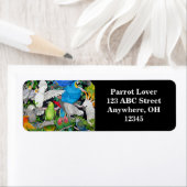 Les perroquets du Étiquette mondial (En situation)