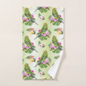 Les perroquets tropicaux (Serviette à main)