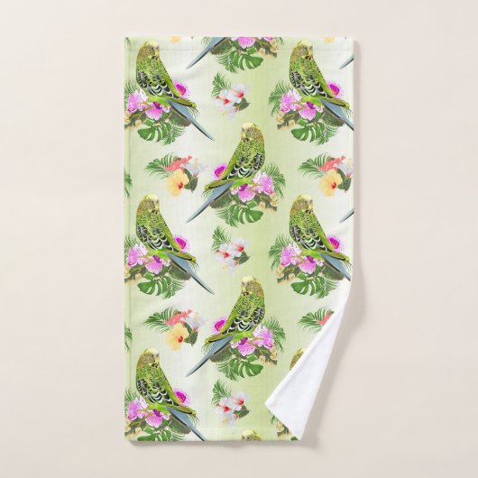Les perroquets tropicaux (Serviette à main)