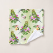 Les perroquets tropicaux (Gant de toilette)