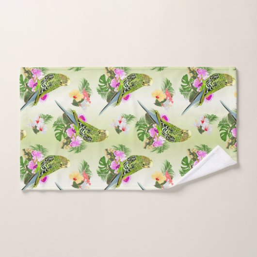 Les perroquets tropicaux (Serviette à main)