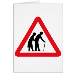 Les personnes âgées (1), poteau de signalisation